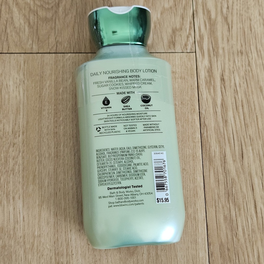 Vanilla Bean Noel Nourishing Body Lotion 8 oz Bath & Body Works NEW - Picture 2 of 3